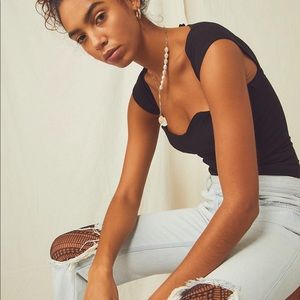 Free People Sweetest Heart Bodysuit NWT